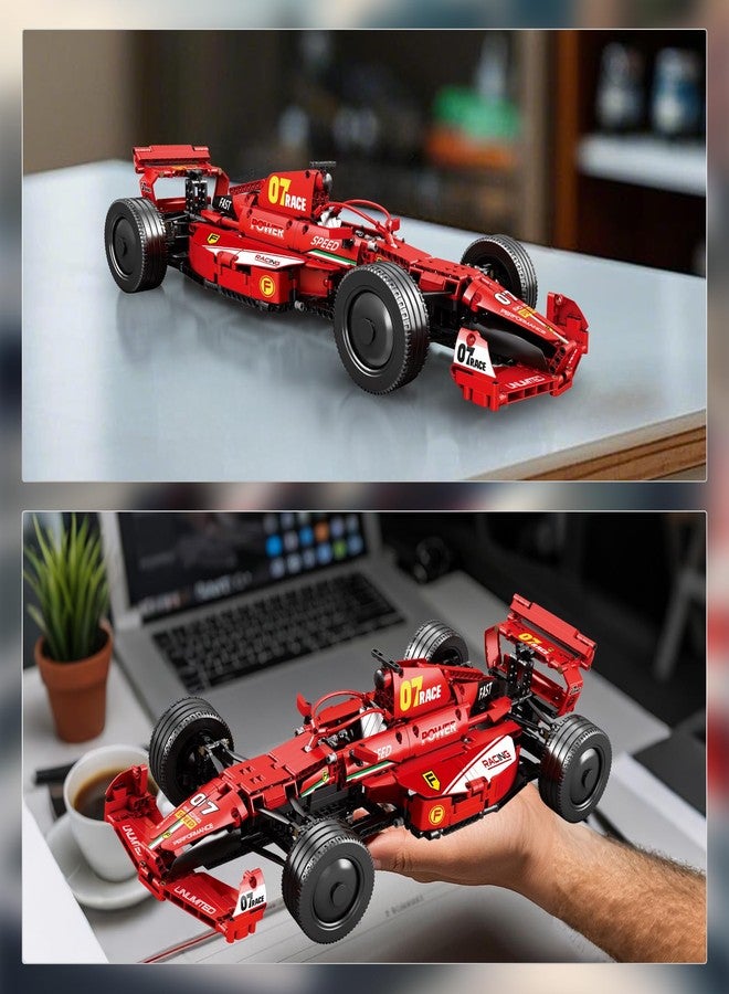 Reobrix F1 Cars Building Sets for Adults, Technical Formula 1 Model Car Kits, Cool 1:8 Scale Race Car Model Display for Home or Office Decor, Collectible Gifts for F1 Fans (928 PCS,Static Version) - Image 3